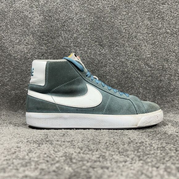 Nike Other - Nike Zoom Blazer Mid SB 864349-404 Men’s Size 6 Cerulean Blue Suede Skate Shoes